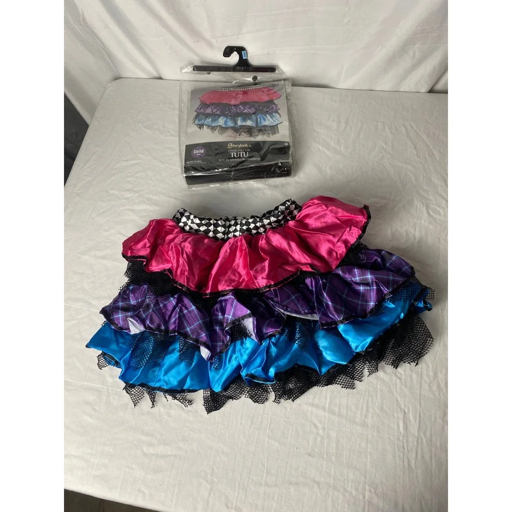 Storybook Child's Halloween Costume Tutu Dress Up Layered Pink Purple‎ Blue